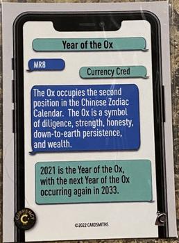2022 Cardsmiths Currency Series 1 - Meta Rare Holofoil #MR8 Year of the Ox Back