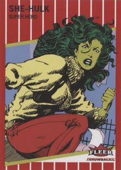 2023 Fleer Throwbacks '89 Marvel Edition - Red #5 She-Hulk Front