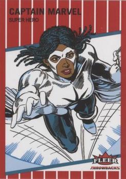 2023 Fleer Throwbacks '89 Marvel Edition - Red #18 Captain Marvel Front