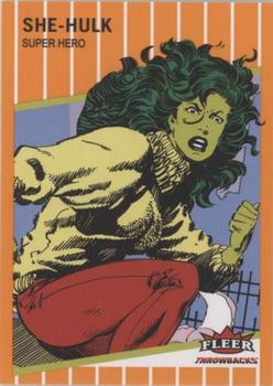 2023 Fleer Throwbacks '89 Marvel Edition - Orange #5 She-Hulk Front