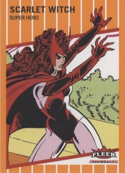 2023 Fleer Throwbacks '89 Marvel Edition - Orange #9 Scarlet Witch Front