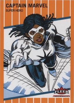 2023 Fleer Throwbacks '89 Marvel Edition - Orange #18 Captain Marvel Front