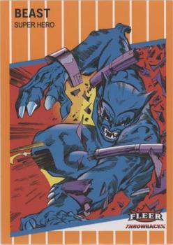 2023 Fleer Throwbacks '89 Marvel Edition - Orange #29 Beast Front