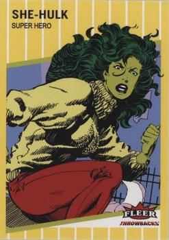 2023 Fleer Throwbacks '89 Marvel Edition - Yellow #5 She-Hulk Front