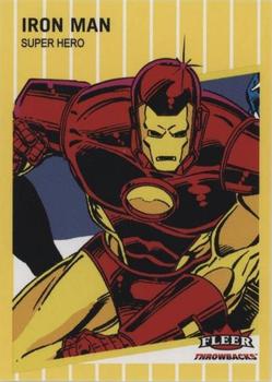 2023 Fleer Throwbacks '89 Marvel Edition - Yellow #8 Iron Man Front
