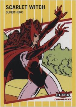 2023 Fleer Throwbacks '89 Marvel Edition - Yellow #9 Scarlet Witch Front