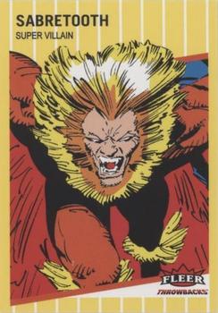 2023 Fleer Throwbacks '89 Marvel Edition - Yellow #15 Sabretooth Front