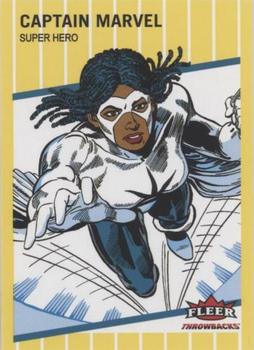 2023 Fleer Throwbacks '89 Marvel Edition - Yellow #18 Captain Marvel Front