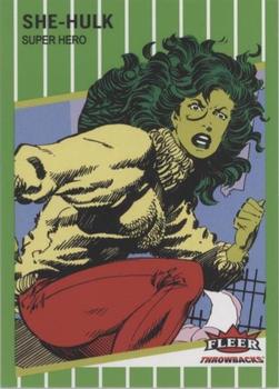 2023 Fleer Throwbacks '89 Marvel Edition - Green #5 She-Hulk Front