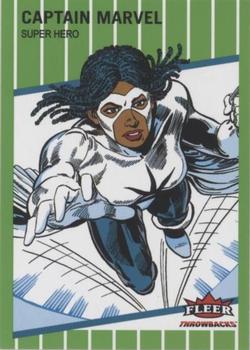 2023 Fleer Throwbacks '89 Marvel Edition - Green #18 Captain Marvel Front