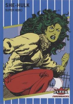 2023 Fleer Throwbacks '89 Marvel Edition - Blue #5 She-Hulk Front