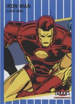 2023 Fleer Throwbacks '89 Marvel Edition - Blue #8 Iron Man Front