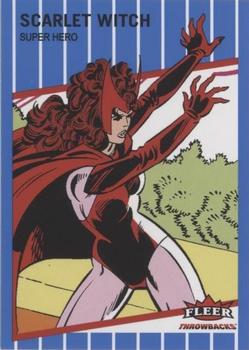 2023 Fleer Throwbacks '89 Marvel Edition - Blue #9 Scarlet Witch Front