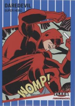 2023 Fleer Throwbacks '89 Marvel Edition - Blue #14 Daredevil Front