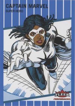 2023 Fleer Throwbacks '89 Marvel Edition - Blue #18 Captain Marvel Front