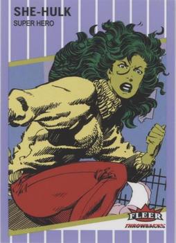 2023 Fleer Throwbacks '89 Marvel Edition - Purple #5 She-Hulk Front