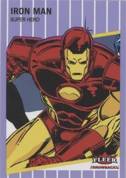 2023 Fleer Throwbacks '89 Marvel Edition - Purple #8 Iron Man Front