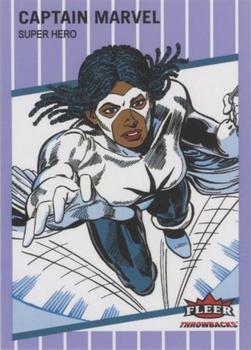 2023 Fleer Throwbacks '89 Marvel Edition - Purple #18 Captain Marvel Front