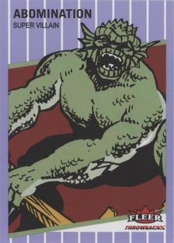 2023 Fleer Throwbacks '89 Marvel Edition - Purple #25 Abomination Front