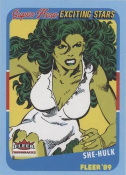 2023 Fleer Throwbacks '89 Marvel Edition - Exciting Stars #ES-5 She-Hulk Front