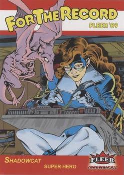 2023 Fleer Throwbacks '89 Marvel Edition - For the Record #FR-8 Shadowcat Front