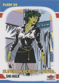 2023 Fleer Throwbacks '89 Marvel Edition - Super Heroes of Marvel #HM-4 She-Hulk Front
