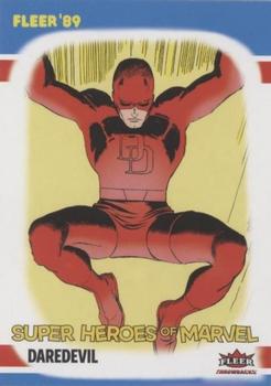 2023 Fleer Throwbacks '89 Marvel Edition - Super Heroes of Marvel #HM-9 Daredevil Front
