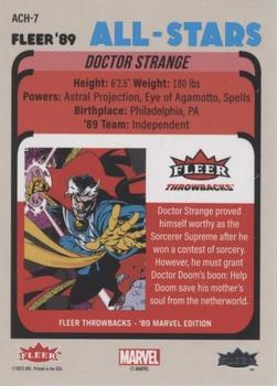 2023 Fleer Throwbacks '89 Marvel Edition - All-Star Achievements #ACH-7 Doctor Strange Back