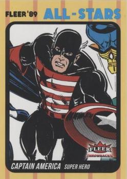 2023 Fleer Throwbacks '89 Marvel Edition - All-Star Achievements #ACH-9 Captain America Front