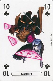 2008 Panini Marvel Jeu de Cartes (France) #10♣ Gambit Front