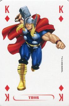 2008 Panini Marvel Jeu de Cartes (France) #K♦ Thor Front