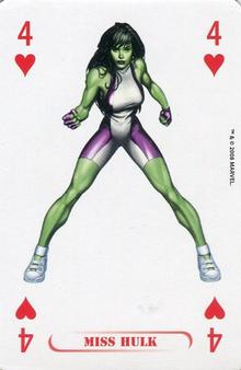 2008 Panini Marvel Jeu de Cartes (France) #4♥ Miss Hulk Front