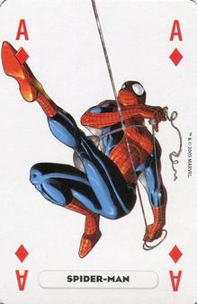 2005 Panini Marvel Heroes Playing Cards Red Backs #A♦ Spider-Man Front