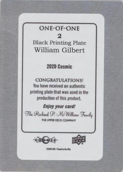 2023 Upper Deck Cosmic - Base - Printing Plates Black Achievement #2 William Gilbert Back