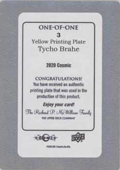 2023 Upper Deck Cosmic - Base - Printing Plates Yellow Achievement #3 Tycho Brahe Back