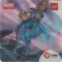 2005 Galp Marvel Heroes Axtion Flix (Portugal) #03 Mulher Invisivel Front