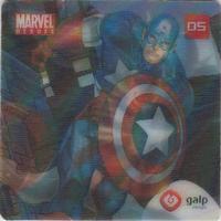 2005 Galp Marvel Heroes Axtion Flix (Portugal) #05 Capitao America Front