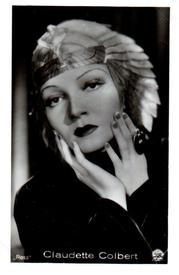 1933-43 Ross Verlag Mäppchenbilder - Claudette Colbert #NNO Claudette Colbert Front