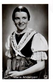 1933-43 Ross Verlag Mäppchenbilder - Maria Andergast #NNO Maria Andergast Front