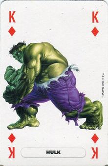 2005 Panini Marvel Heroes Playing Cards Blue Backs #K♦ Hulk Front