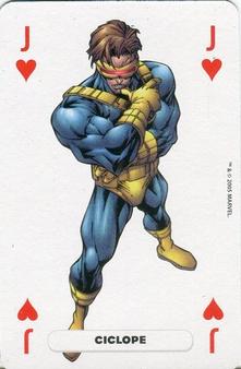2005 Panini Marvel Heroes Playing Cards Blue Backs #J♥ Ciclope Front