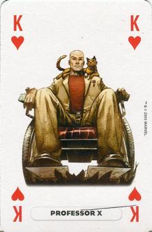 2005 Panini Marvel Heroes Playing Cards Blue Backs #K♥ Professor X Front
