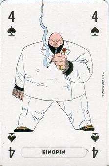 2005 Panini Marvel Heroes Playing Cards Blue Backs #4♠ Kingpin Front