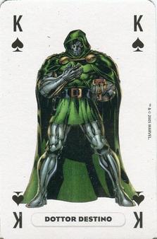 2005 Panini Marvel Heroes Playing Cards Blue Backs #K♠ Dottor Destino Front