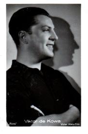 1933-43 Ross Verlag Mäppchenbilder - Viktor de Kowa #NNO Viktor de Kowa Front