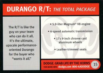 2004 Dodge #15 Durango R/T Back