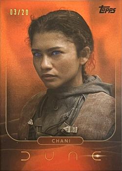 2024 Topps Dune Release Day - Orange Foil #2 Chani Front