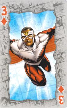 2023 Waddingtons Marvel Playing Cards #3♦ Falcon Front