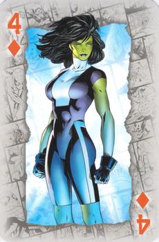 2023 Waddingtons Marvel Playing Cards #4♦ She-Hulk Front