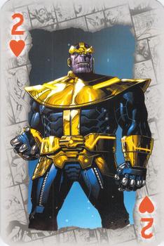 2023 Waddingtons Marvel Playing Cards #2♥ Thanos Front